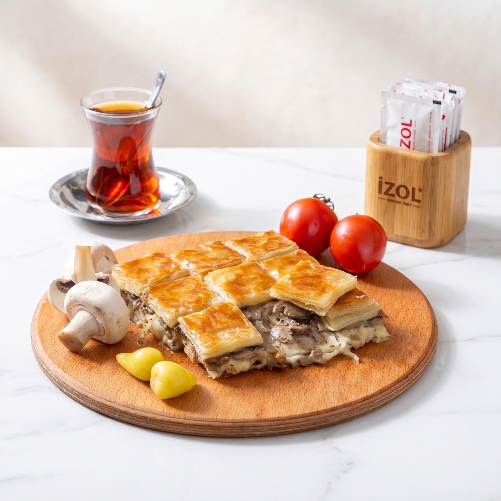 KREMA MANTARLI  SU BÖREĞİ