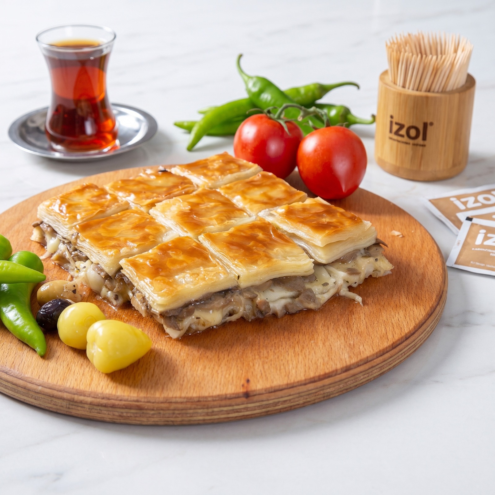 KREMA MANTARLI  SU BÖREĞİ